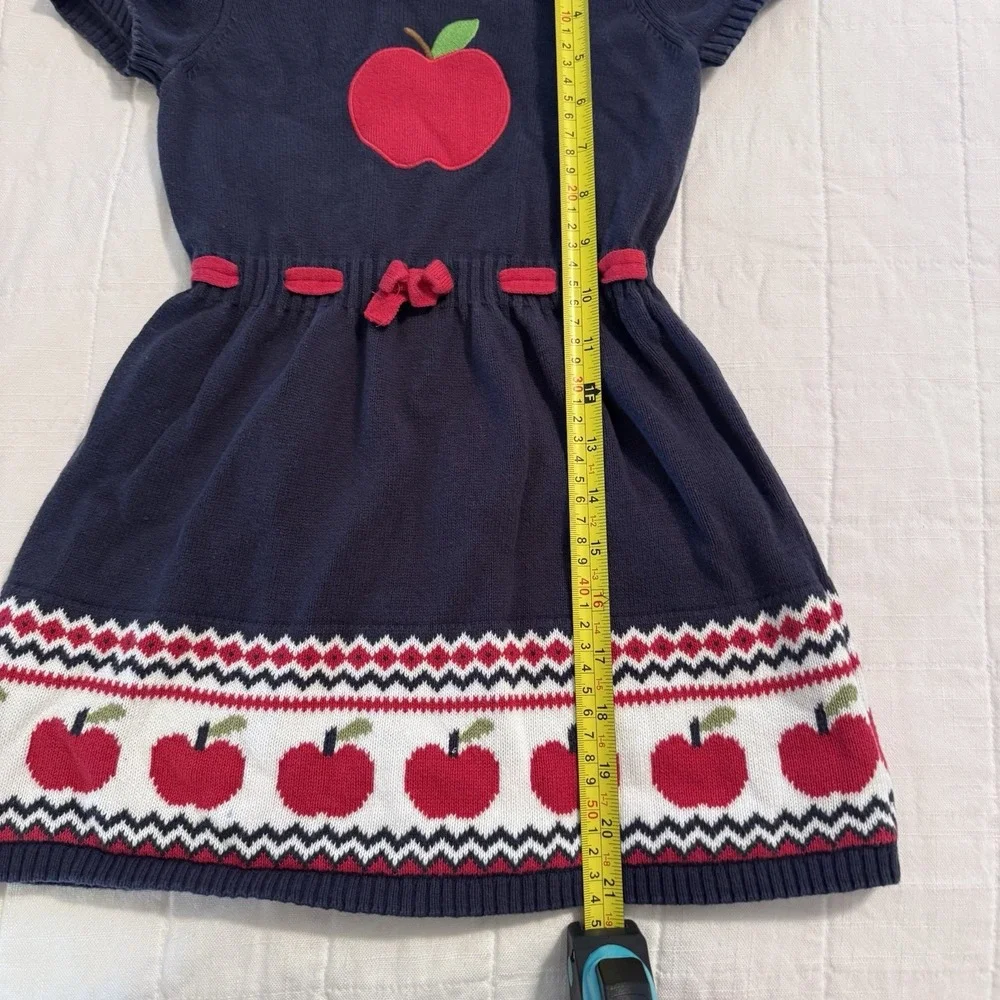 Gymboree Girls Apple Sweater Dress -‎ 5T Classroom Cutie First Day Of School